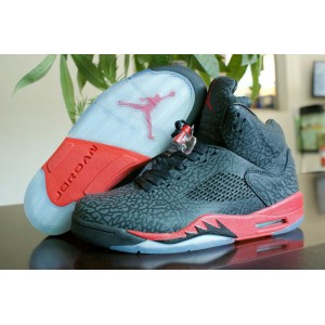 jordan 3lab5 noir rouge femme