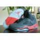 jordan 3lab5 noir rouge femme