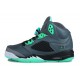 chaussure de basket jordan 5 Gris anthracite vert
