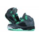 chaussure de basket jordan 5 Gris anthracite vert