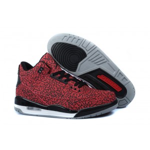 jordan pour homme 3lab3 rouge noir