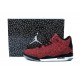 jordan pour homme 3lab3 rouge noir