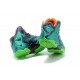 Lebron Akron 11 vert marine orange