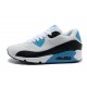 nike air max 90 em laser bleu blanc noir