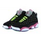 air jordans 13 noir vert rose femme