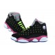 air jordans 13 noir vert rose femme