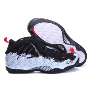 basket foamposite 1 Safari noir blanc