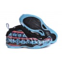 basket foamposite 1 noire bleu rose