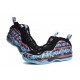 basket foamposite 1 noire bleu rose