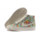 nike blazer femme floral vert rouge