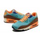 fille en air max 90 turquoise brun orange