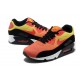 chaussure nike air max 90 fille orange noir