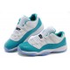 jordan retro 11 pour femme aqua blanc