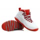 chaussures jordan femme 10 blanc rouge gris