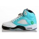 jordan retro femme 5 blanc menthe