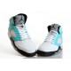 jordan retro femme 5 blanc menthe