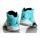 jordan retro femme 5 blanc menthe