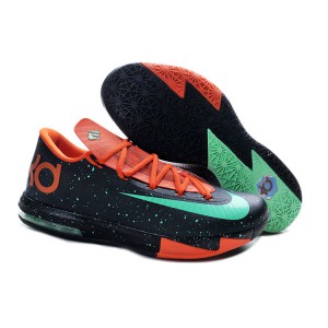 le chaussure de kd 6 fille noir vert orange