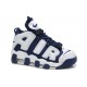 baskets Air More Uptempo marine blanc