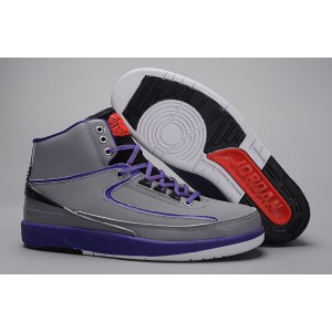 Air Jordan II gris iron purple