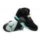 basket de basketball jordan 5 noir vert