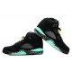 basket de basketball jordan 5 noir vert