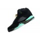 basket de basketball jordan 5 noir vert