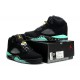 basket de basketball jordan 5 noir vert