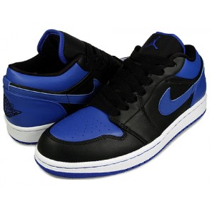 Chaussures Air Jordan 1 noir et bleu