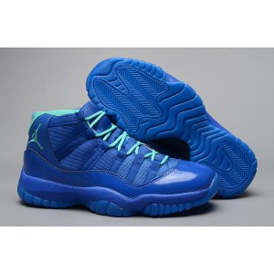 jordan retro 11 bleu vert