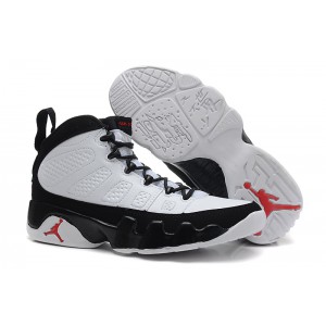 jordan 9 retro fille blanc noir