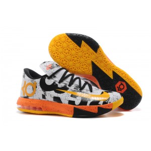 nike zoom kd 6 mvp blanc noir orange