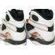 Jordan Retro 8 LS Blanc anthracite dark orange