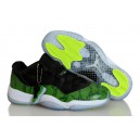 jordan 11 pour filles serpent vert noir