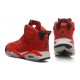 jordan 6 pour femme rouge daim