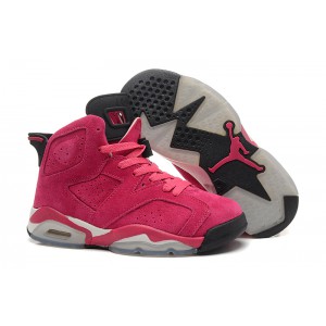 air jordan pas cher femme 6 fushia daim