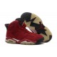 chaussure de basket air jordan femme 6 daim bordeaux