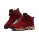 chaussure de basket air jordan femme 6 daim bordeaux