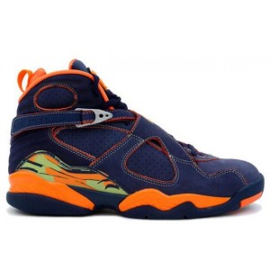 Air Jordan Retro 8 foncé Bleu Orange