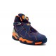 Air Jordan Retro 8 foncé Bleu Orange