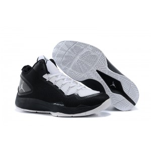 chaussures basket air jordan superfly 2 po noir blanc