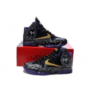 lebron 11 femme bhm noir purple