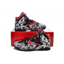 lebron james 11 garcon graffiti noir blanc rouge