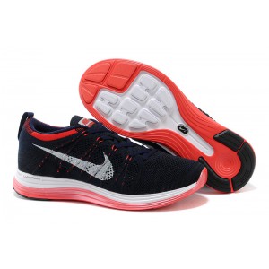 nike free flyknit lunar 1+ noir rouge blanc