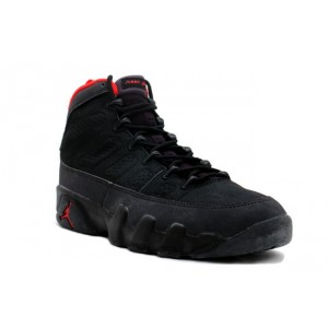 Air Jordan Homme 9 Retro en Noire et rouge