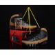 Air Jordan 9 (IX) Retro noir Light Olive True Rouge