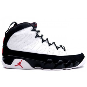 Nike Air Jordan 9 Blanc noir rouge pas cher