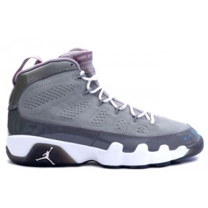 Jordan 9 Retro moyennes grise blanc cool grise