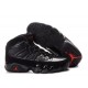 Air Jordan 9 IX Noir Dark Charcoal True Rouge en cuir