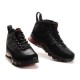 Air Jordan 9 IX Noir Dark Charcoal True Rouge en cuir